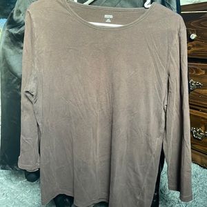 Brown Michael Kors long sleeve shirt